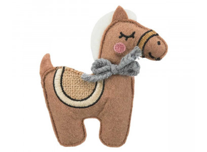 Игрушка Trixie (Трикси) Лошадь 10см с Кошачьей Мятой Ткань 45534 