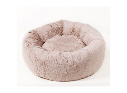 Лежак Для Собак и Кошек Зоофортуна Статус №1 50*50*16см М-530 Бежевый Мех New