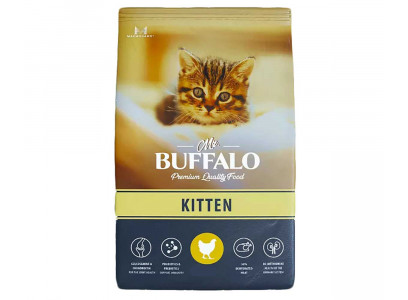 Сухой Корм Mr.Buffalo (Мистер Буффало) Для Котят Курица Kitten 1,8кг B102 
