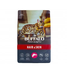 Сухой Корм Mr.Buffalo (Мистер Буффало) Для Кошек с Чувствительной Кожей и Шерстью Лосось Adult Hair & Skin 400г B110