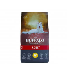 Сухой Корм Mr.Buffalo (Мистер Буффало) Для Собак Средних и Крупных Пород Курица Adult M/L 2кг B129