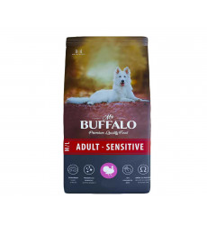 Сухой Корм Mr.Buffalo (Мистер Буффало) Для Собак Средних и Крупных Пород с Чувствительным Пищеварением Индейка Adult M/L Sensitive 2кг B131