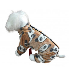 Комбинезон Для Собак Мелких Пород Pet Fashion (Пет Фешн) Panda Street 16 Мальчик Плюш Бежевый