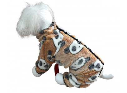 Комбинезон Для Собак Мелких Пород Pet Fashion (Пет Фешн) Panda Street 18 Мальчик Плюш Бежевый 