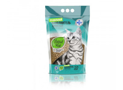 Наполнитель Зверье Мое 10л Средние Гранулы (1*3)