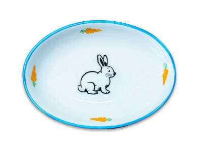 Миска Керамикарт Для Грызунов Зайчик 90мл Голубая
