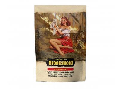 Влажный Корм Brooksfield (Бруксфилд) Для Стерилизованных Кошек Индейка в Соусе 85г 5657003 (1*22) 