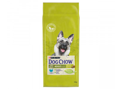 Сухой Корм Dog Chow (Дог Чау) Для Собак Крупных Пород Индейка Adult Large Breed 12кг+2кг АКЦИЯ 