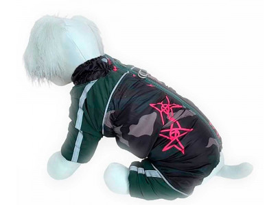 Комбинезон Для Собак Миниатюрных Пород Pet Fashion (Пет Фешн) Dog Star 10 Мальчик Мех Хаки 