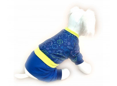 Комбинезон Для Собак Мелких Пород Pet Fashion (Пет Фешн) Galaxy Ultra 14 Мех Синий