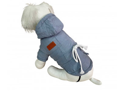 Парка Для Собак Миниатюрных Пород Pet Fashion (Пет Фешн) Wh002 S Подклад Флис Серый 