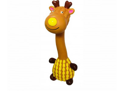 Игрушка Для Собак №1 Жираф в Свитере 20см Лс136 Серый