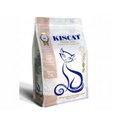 Наполнитель Kiscat (Кискэт) Premium White Полигелевый New 3л