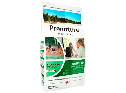 Сухой Корм Pronature (Пронатюр) Для Кошек Беззерновой Северная Диета Holistic Grain Free Cat Nordiko 2кг (1*6) 