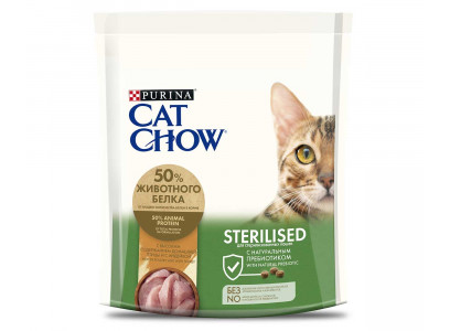 Сухой Корм Cat Chow (Кэт Чау) Для Стерилизованных Кошек Птица и Индейка Special Care Sterilized 400г (1*8) 