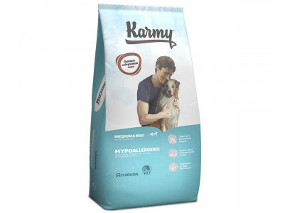 Сухой Корм Karmy (Карми) Для Собак Крупных и Средних Пород Гипоаллергенный Ягненок Hypoallergenic Medium&Maxi Adult Lamb 14кг 7871 