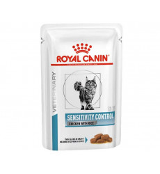 Лечебный Влажный Корм Royal Canin (Роял Канин) Veterinary Diet Feline Sensitivity Control Chicken & Rice Для Кошек При Аллергии Или Пищевой Непереносимости Курица с Рисом 100г