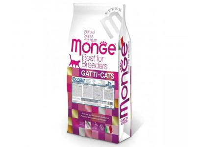 Сухой Корм Monge (Монж) Для Стерилизованных Кошек Монобелковый Форель Pfb Cat Monoprotein Sterilized Speciality Line Trout 10кг 