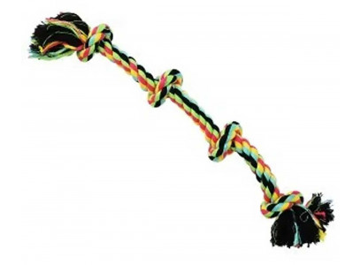 Игрушка Для Собак №1 Грейфер Веревка Цветная 4-Узла 37см Гр002
