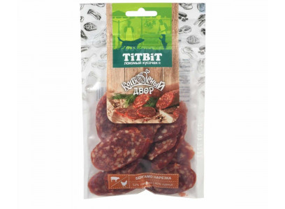 Лакомство TiTBiT (Титбит) Для Собак Нарезка Бергамо 80г Колбасный Двор 022320 