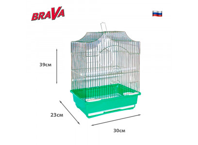 Клетка Brava (Брава) Для Птиц А112-G 30*23*39см Вв-А2-912 /10/ 