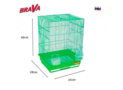 Клетка Brava (Брава) Для Птиц А405-G 35*28*46см Вв-А2-914 /10/ 