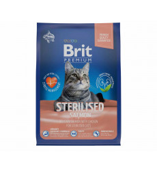 Сухой Корм Brit (Брит) Для Стерилизованных Кошек Лосось и Курица Premium Cat Sterilized Salmon & Chicken 400г5049356