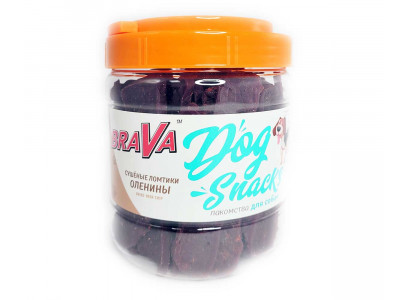 Лакомство Brava (Брава) Для Собак Сушеные Ломтики Оленины 700г /12/