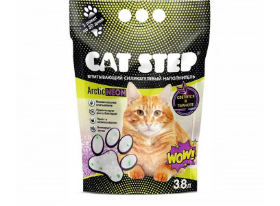 Наполнитель Cat Step (Кэт Степ) 3,8л Arctic Neon Силикагель 20363021 