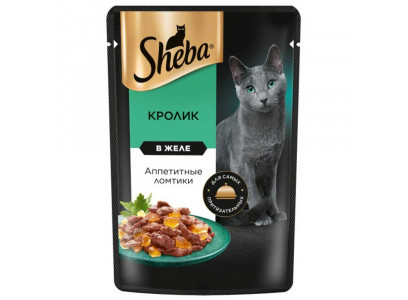 Влажный Корм Sheba (Шеба) Для Кошек Кролик в Желе 75г (1*28) 