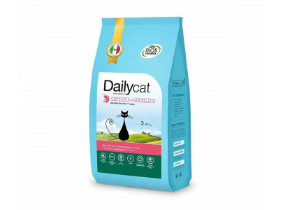 Сухой Корм Dailycat (Дэйликэт) Сухой Для Стерилизованных Кошек Курица и Креветки Adult Sterilite 3кг (1*4) 