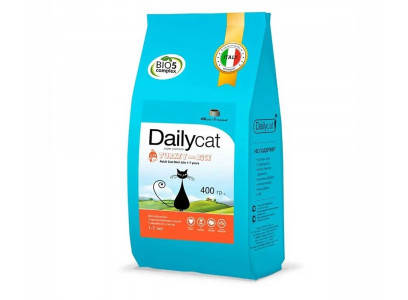 Сухой Корм Dailycat (Дэйликэт) Для Стерилизованных Кошек Индейка и Рис Adult Sterilite 400г (1*10) 