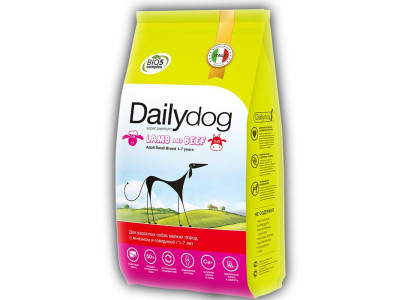 Сухой Корм Dailydog (Дэйлидог) Для Собак Мелких Пород Ягненок и Говядина Adult Small Breed 1,5кг (1*8) 
