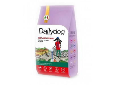 Сухой Корм Dailydog (Дэйлидог) Для Собак Говядина и Курица Casual Line Adult All Breed 3кг (1*4) 