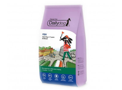 Сухой Корм Dailydog (Дэйлидог) Для Собак Рыба Casual Line Adult All Breed 3кг (1*4) 