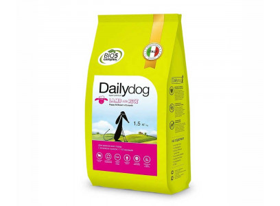 Сухой Корм Dailydog (Дэйлидог) Для Щенков Ягненок и Рис Puppy All Breed 1,5кг (1*8) 