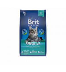 Сухой Корм Brit (Брит) Для Кошек с Чувствительным Пищеварением Ягненок и Индейка Premium Cat Sensitive 800г 5049721 