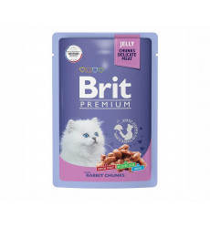 Влажный Корм Brit (Брит) Для Котят Кролик в Желе Premium 85г (1*24) 5050123 