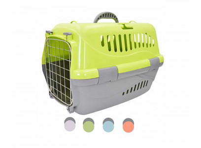 Переноска Zooxpress (Зооэкспресс) Турне 16313 48*32*32см Металлическая Дверь Зеленая