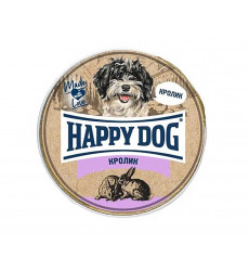 Консервы Happy Dog (Хэппи Дог) Для Собак Мелких Пород с Чувствительным Пищеварением Кролик Natur Line 125г 72254