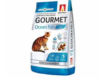 Сухой Корм Zoogurman (Зоогурман) Для Кошек  Океаническая Рыба 350г 4728 
