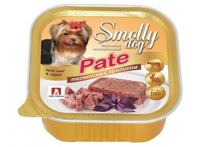 Консервы Zoogurman (Зоогурман) Для Собак Мелких Пород Телятина и Кролик Smolly Dog 100г 2472  