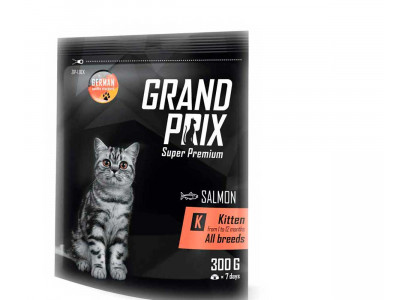 Сухой Корм Grand Prix (Гранд Прикс) Для Котят Лосось Kitten 300г 0483 