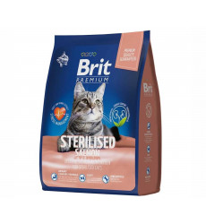 Сухой Корм Brit (Брит) Для Стерилизованных Кошек Лосось и Курица Premium Cat Sterilized Salmon & Chicken 2кг 5049851