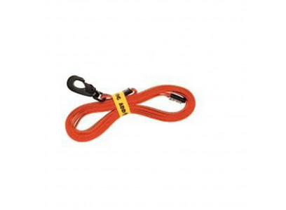 Поводок Add Dog (Эдд Дог) 20мм*5м Прорезиненный Усиленный Карабин Оранжевый 