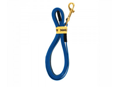 Поводок Add Dog (Эдд Дог) 20мм*2м Прорезиненный Сплав Черный Карабин Синий 91780