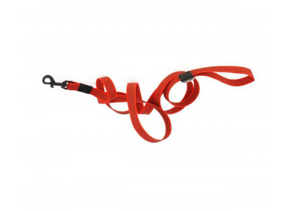 Поводок Add Dog (Эдд Дог) 20мм*2м Прорезиненный Сплав Черный Карабин Красный 91759
