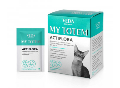 Комплекс Veda (Веда) My Totem Actiflora Для Кошек Синбиотический 