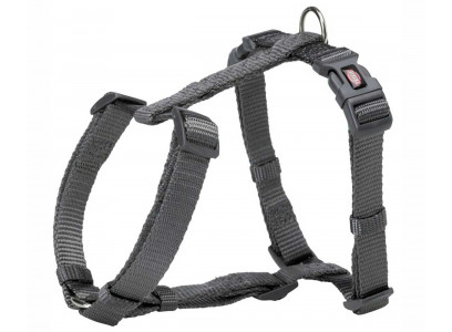 Шлейка Trixie (Трикси) Premium H-Harness L-Xl 75-120см/25мм 203516 Графит