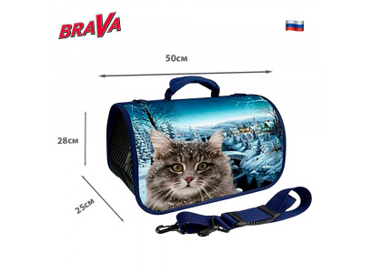 Сумка-Переноска Brava (Брава) Зимняя Сказка Zd-3-71-322-3 50*25*28см 